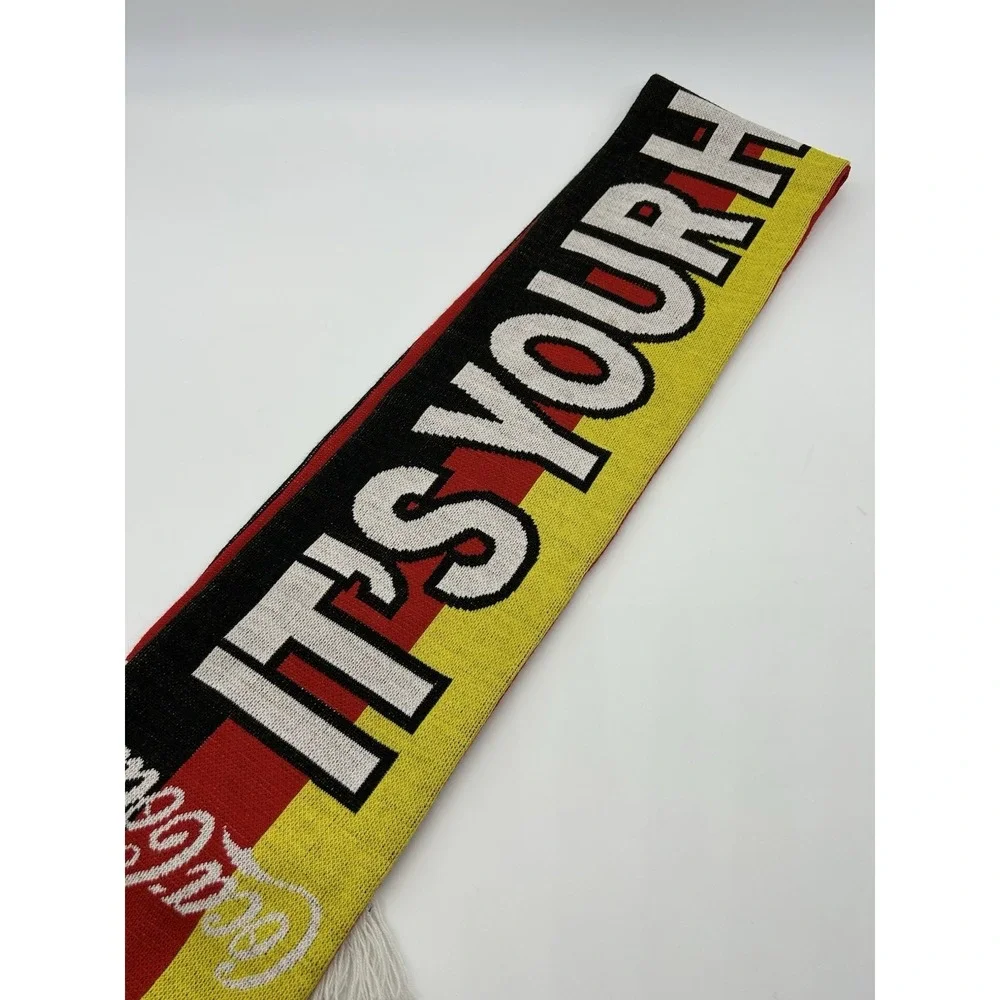 Vintage Coca Cola FIFA World Cup 2006 Scarf Germany Fan Schal Knit Memorabilia
